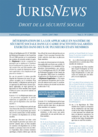 Couverture du livre : Jurisnews – Droit de la sécurité sociale & fiscalité personnelle –  - sur www.promoculture.lu
