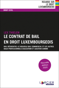 Couverture du livre : Le contrat de bail en droit luxembourgeois – 9782879983318 - sur www.promoculture.lu