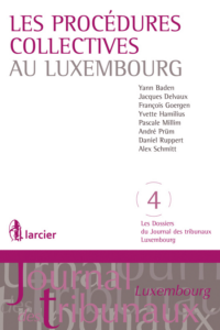 Couverture du livre : Les procédures collectives au Luxembourg – 9782804470166 - sur www.promoculture.lu