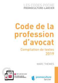 Couverture du livre : Code de la profession d&rsquo;avocat – 9782879981031 - sur www.promoculture.lu