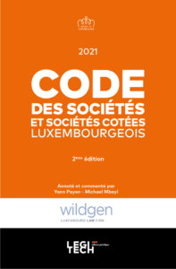 Couverture du livre : Code des Sociétés et Sociétés Cotées Luxembourgeois – 9782919782734 - sur www.promoculture.lu