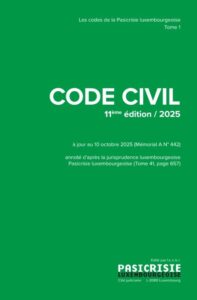 Couverture du livre : Code civil 2025 – 9782879782713 - sur www.promoculture.lu