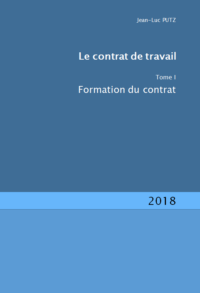 Couverture du livre : Le contrat de travail – 9782919951604 - sur www.promoculture.lu