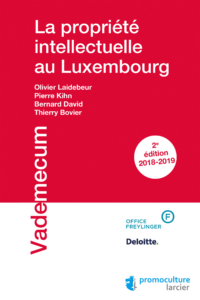 Couverture du livre : La propriété intellectuelle au Luxembourg – 9782879981840 - sur www.promoculture.lu