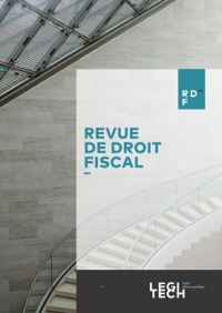 Couverture du livre : Revue de Droit Fiscal- RDF –  - sur www.promoculture.lu