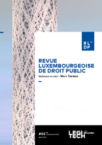 Couverture du livre : Revue luxembourgeoise de Droit Public (RLDP) –  - sur www.promoculture.lu