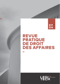 Couverture du livre : Revue Pratique de Droit des Affaires- RPDA –  - sur www.promoculture.lu