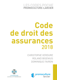 Couverture du livre : Code de droit des assurances 2018 – 9782879981727 - sur www.promoculture.lu