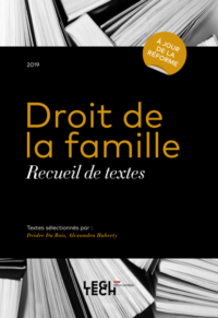 Couverture du livre : Droit de la famille – 9782919782109 - sur www.promoculture.lu