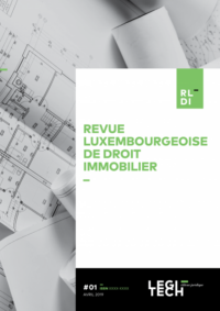 Couverture du livre : Revue luxembourgeoise de Droit Immobilier  (RLDI) –  - sur www.promoculture.lu