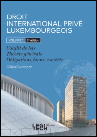 Couverture du livre : Droit international privé luxembourgeois, 2ème édition – 9782919814985 - sur www.promoculture.lu