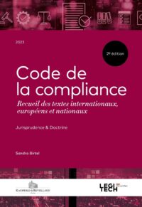 Couverture du livre : Code de la Compliance – 9782919814336 - sur www.promoculture.lu