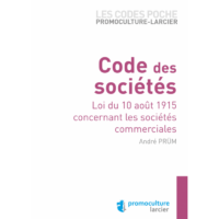 Couverture du livre : Code des sociétés – 9782879980034 - sur www.promoculture.lu