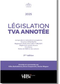 Couverture du livre : Législation TVA annoté – 9782919814893 - sur www.promoculture.lu