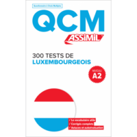 Couverture du livre : 300 tests de luxembourgeois – Niveau A2 – 9782700508376 - sur www.promoculture.lu