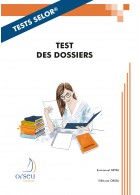 Couverture du livre : Tests des dossiers – 9782918796312 - sur www.promoculture.lu