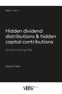 Couverture du livre : Hidden dividend distribution & hidden capital contributions – 9782919814947 - sur www.promoculture.lu