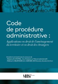 Couverture du livre : Code de procédure administrative – 9782919826209 - sur www.promoculture.lu