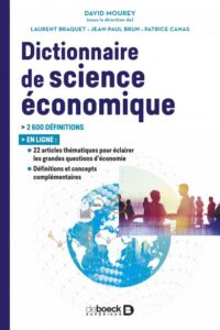 Couverture du livre : Dictionnaire de science économique – 9782807339422 - sur www.promoculture.lu
