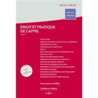 Couverture du livre : Droit et pratique de l&rsquo;appel 2024/2025 – 9782247223787 - sur www.promoculture.lu