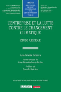Couverture du livre : L’entreprise et la lutte contre le changement climatique – 9782275142975 - sur www.promoculture.lu