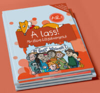 Couverture du livre : A lass! Mir léiere Lëtzebuergesch A2.1 – 9782919892518 - sur www.promoculture.lu