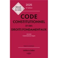 Couverture du livre : Code constitutionnel et des droits fondamentaux 2025 – 9782247230112 - sur www.promoculture.lu