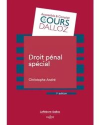 Couverture du livre : Droit pénal spécial – 9782247231683 - sur www.promoculture.lu