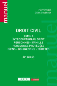 Couverture du livre : Droit civil – Tome 1 – 9782275143989 - sur www.promoculture.lu