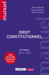 Couverture du livre : Droit constitutionnel – 9782275150819 - sur www.promoculture.lu