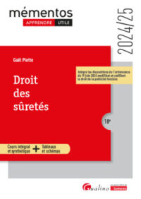 Couverture du livre : Droit des sûretés – 9782297260091 - sur www.promoculture.lu