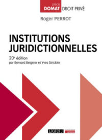 Couverture du livre : Institutions juridictionnelles – 9782275143927 - sur www.promoculture.lu