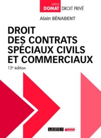 Couverture du livre : Droit des contrats spéciaux civils et commerciaux – 9782275143835 - sur www.promoculture.lu