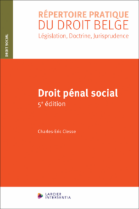 Couverture du livre : Droit pénal social – 9782807942172 - sur www.promoculture.lu