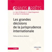 Couverture du livre : Les grandes décisions de la jurisprudence internationale – 9782247228478 - sur www.promoculture.lu