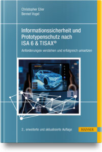 Couverture du livre : Informationssicherheit und Prototypenschutz nach ISA 6&TISAX – 9783446483040 - sur www.promoculture.lu
