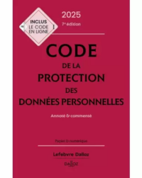 Couverture du livre : Code de la protection des données personnelles 2025 – 9782247229918 - sur www.promoculture.lu