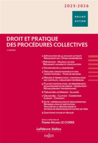 Couverture du livre : Droit et pratique des procédures collectives 2025-2026 – 9782247232307 - sur www.promoculture.lu
