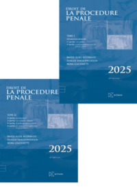 Couverture du livre : Droit de la procédure pénale 2025 – 9782874036699 - sur www.promoculture.lu