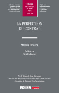 Couverture du livre : La perfection du contrat – 9782275142593 - sur www.promoculture.lu