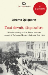 Couverture du livre : Tout devait disparaître – 9789995943431 - sur www.promoculture.lu