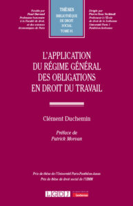 Couverture du livre : L’application du régime général des obligations en droit du travail – 9782275156941 - sur www.promoculture.lu