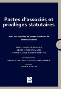 Couverture du livre : Pactes d&rsquo;associés et privilèges statutaires – 9782915661835 - sur www.promoculture.lu