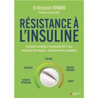 Couverture du livre : Résistance à l&rsquo;insuline – 9782365498562 - sur www.promoculture.lu