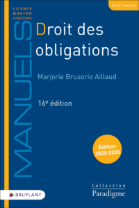 Couverture du livre : Droit des obligations – 9782802775928 - sur www.promoculture.lu