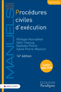 Couverture du livre : Procédures civiles d’exécution – 9782802776086 - sur www.promoculture.lu