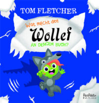 Couverture du livre : Wat mécht dee Wollef an dengem Buch ? – 9782919813667 - sur www.promoculture.lu