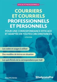 Couverture du livre : Courriers et courriels professionnels et personnels – 9782759058129 - sur www.promoculture.lu