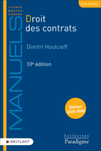 Couverture du livre : Droit des contrats – 9782802776109 - sur www.promoculture.lu
