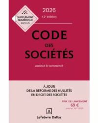 Couverture du livre : Code des sociétés 2026 – 9782247237906 - sur www.promoculture.lu